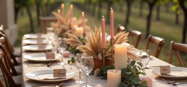 Idées originales pour sublimer votre mariage avec une décoration tendance et personnalisée